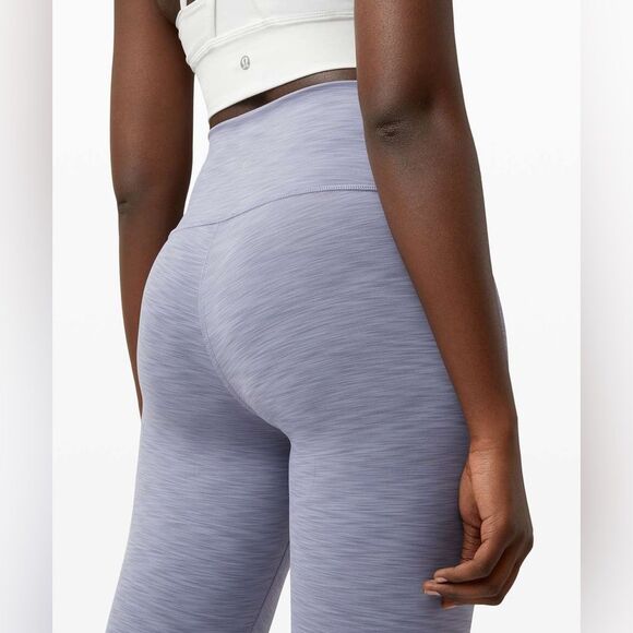 Lululemon Wunder Train High-Rise Crop 21" in Heathered Peri Purple - Picture 3 of 7